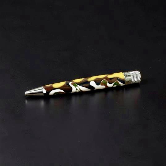Retro 51 Tornado “ROUND AND ROUND» Acrylic Regular Rollerball Pen RARE w/box