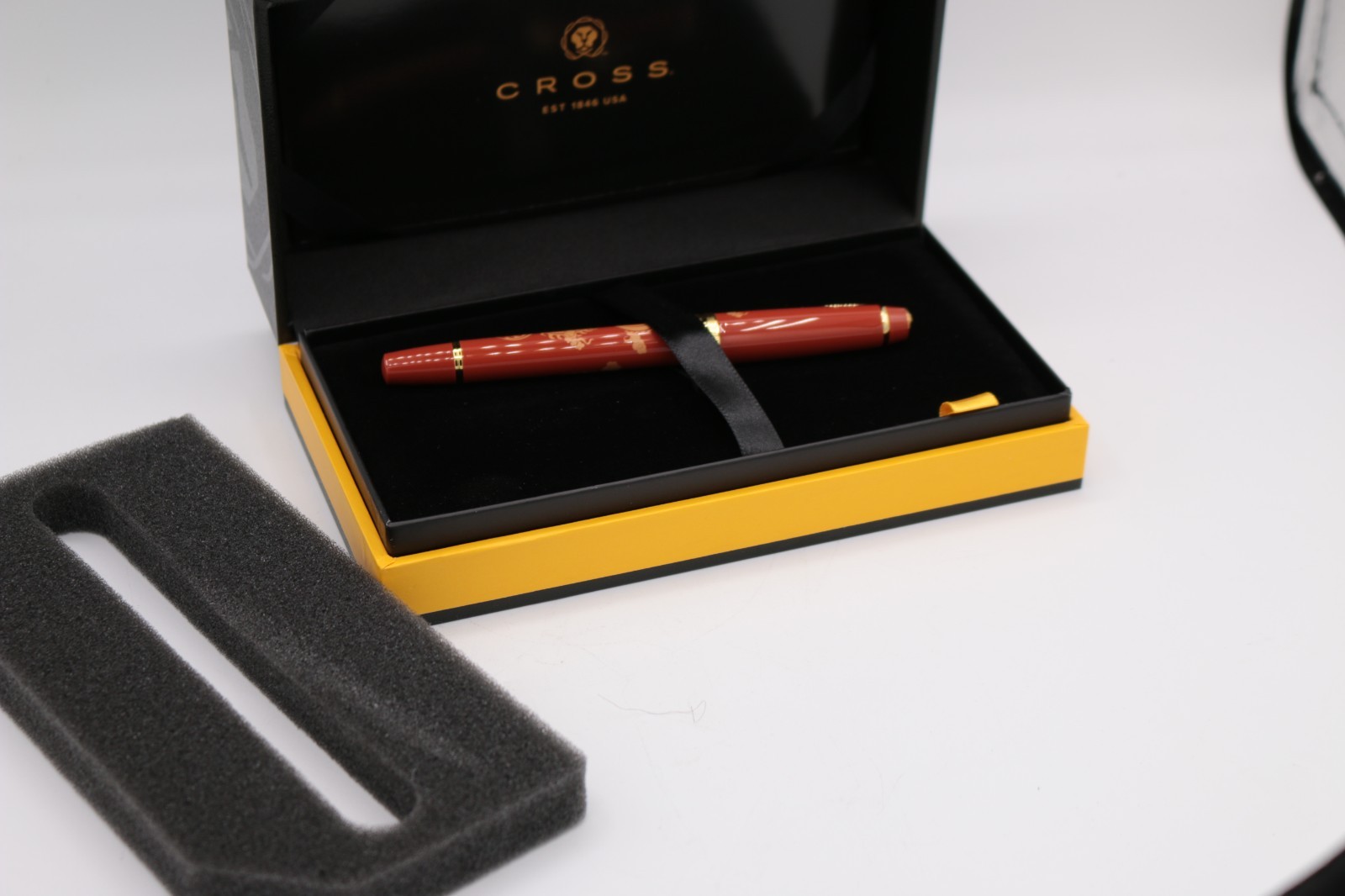 Cross Bailey Light Year of the Dragon Amber Ballpoint Pen AT0745-14 New in Box