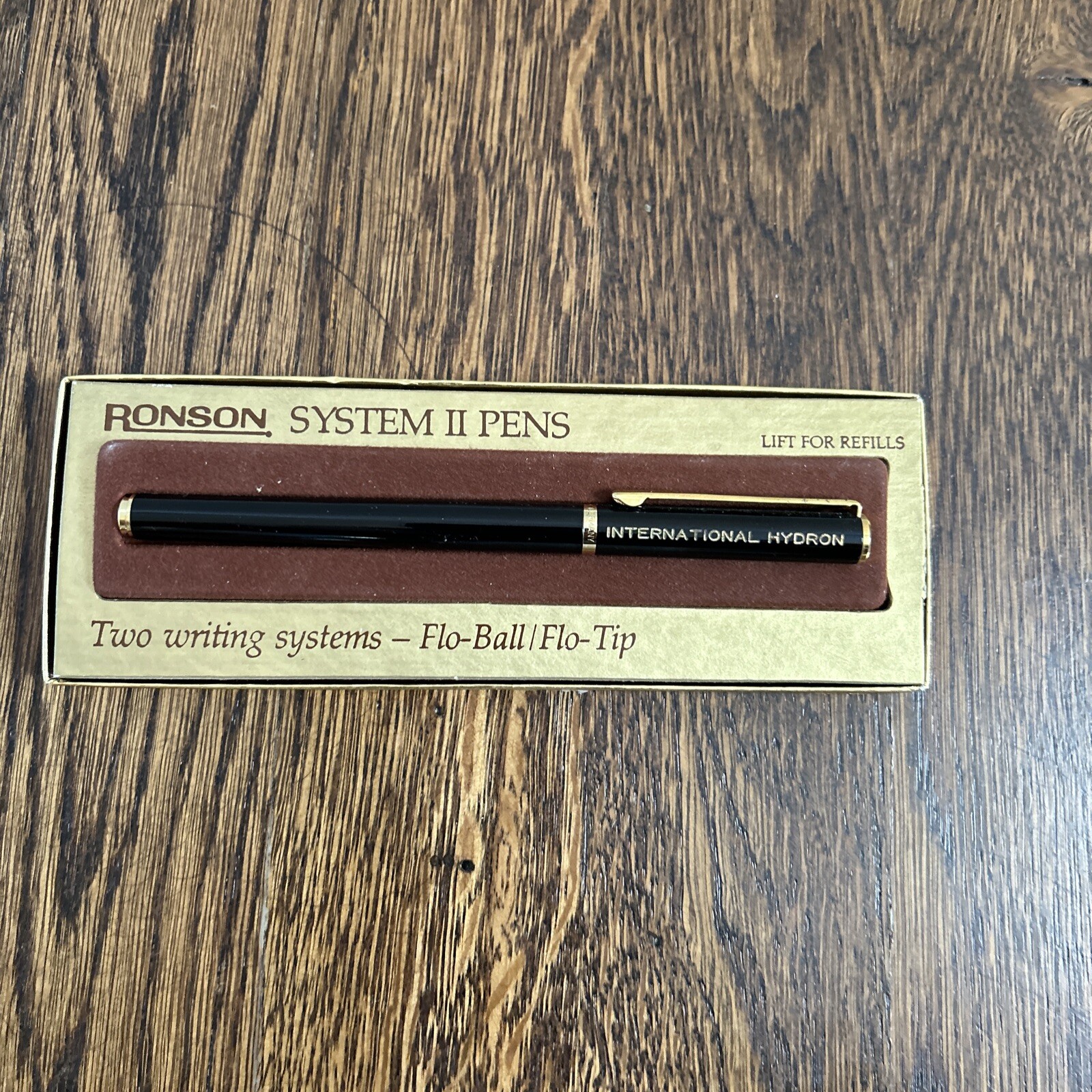 Vintage Ronson System II Pens Flo-ball/Flo- tip Black Made In Germany