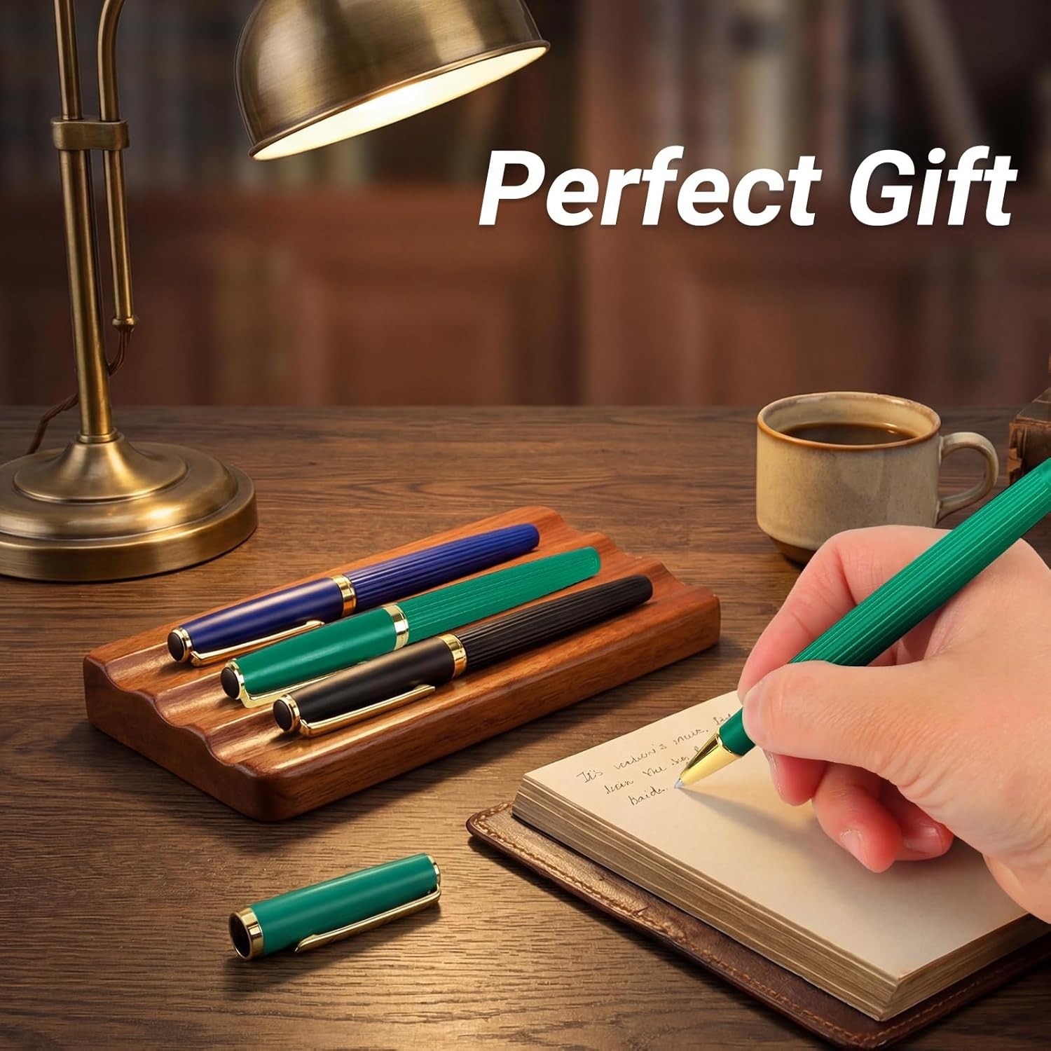 Rollerball Pen Smooth Writing Ballpoint Pens Gift Set, Metal Body with 2 Schmidt