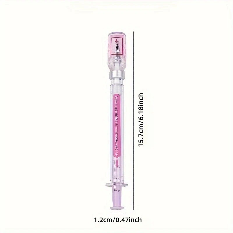 10Pcs Syringe Gel Pens Novelty Fun Ballpoint Nurse Doctor Student Gift