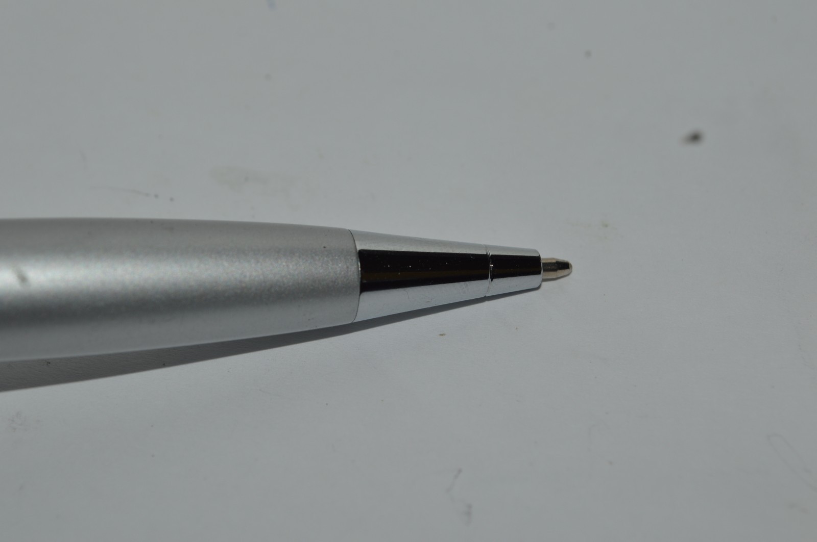 WENGER Ballpoint Pen Silver & Black Color Chrome Trim Twist Action 1990s