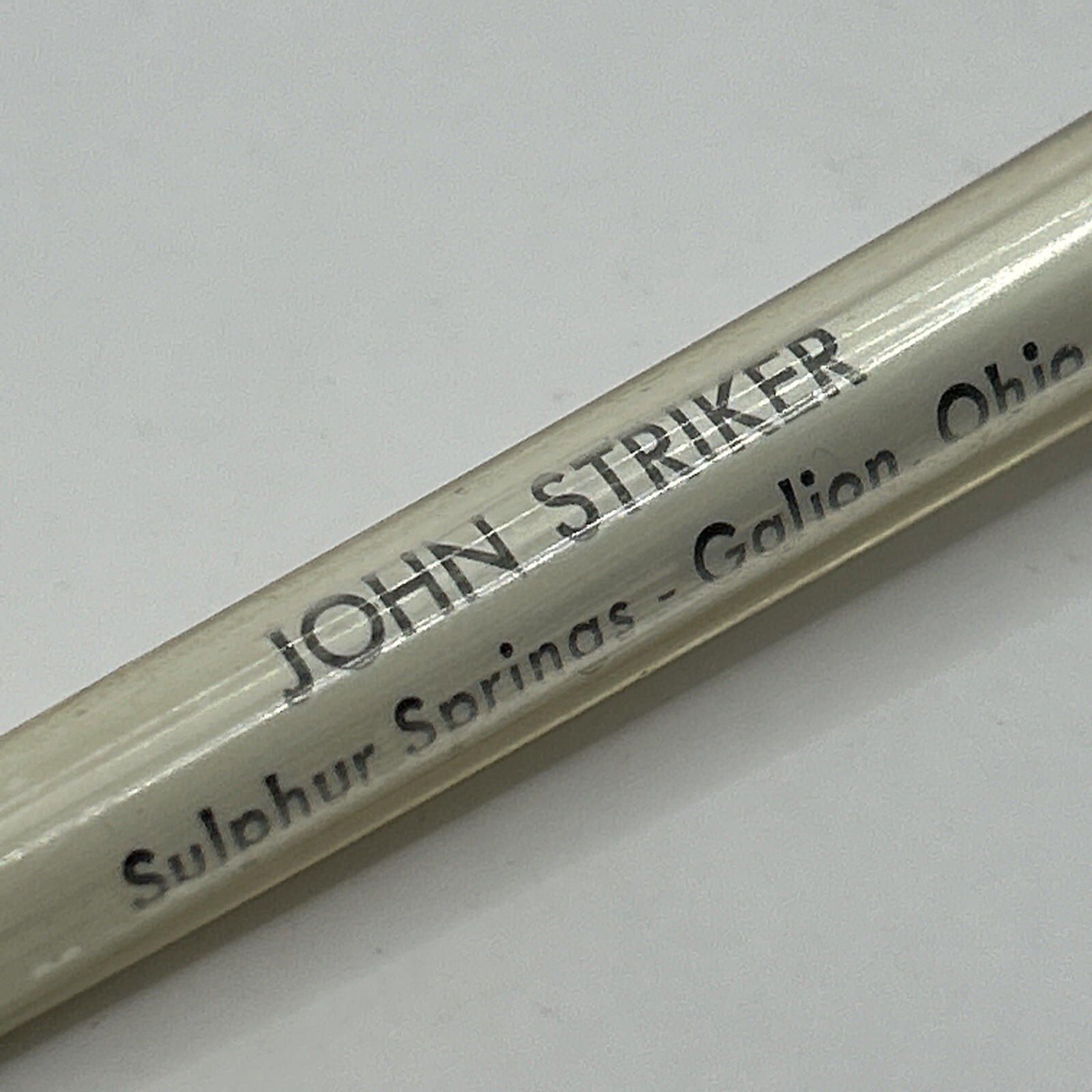 VTG Pen John Striker Suplher Spring Galion OH Advertising Pencil Collector