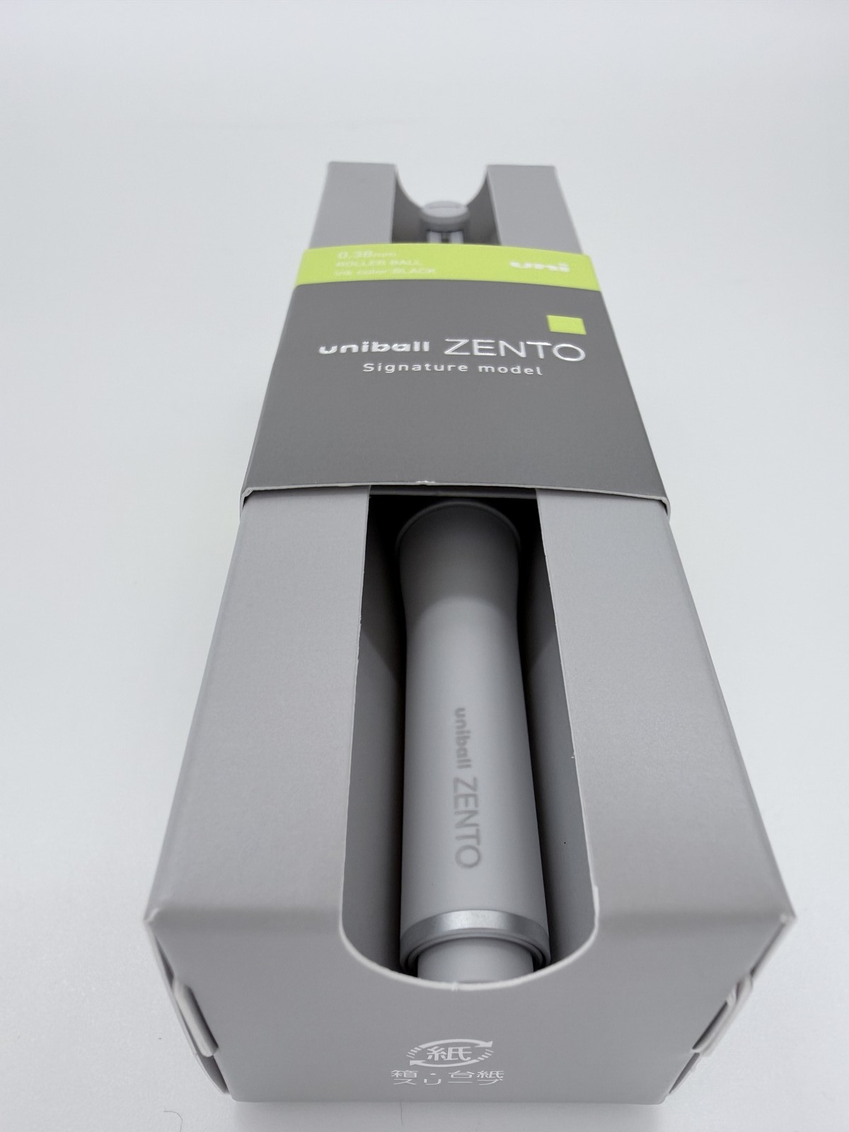 MITSUBISHI PENCIL uniball ZENTO Signature Model Silver 0.38mm Japan NEW