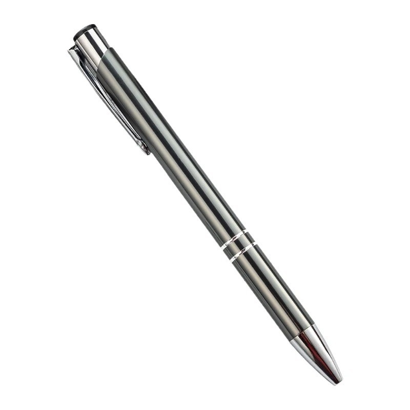 Luxury Full Metal Ballpoint Pen 1mm Black Ink Gel Pen Office Writing Stationery