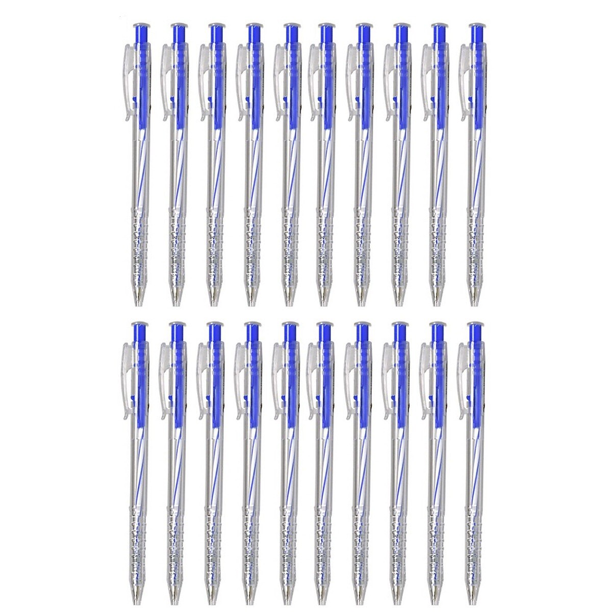Thien Long TL-027 Retractable Ballpoint Pen 0.5mm tip Smooth Writing – 20Pcs