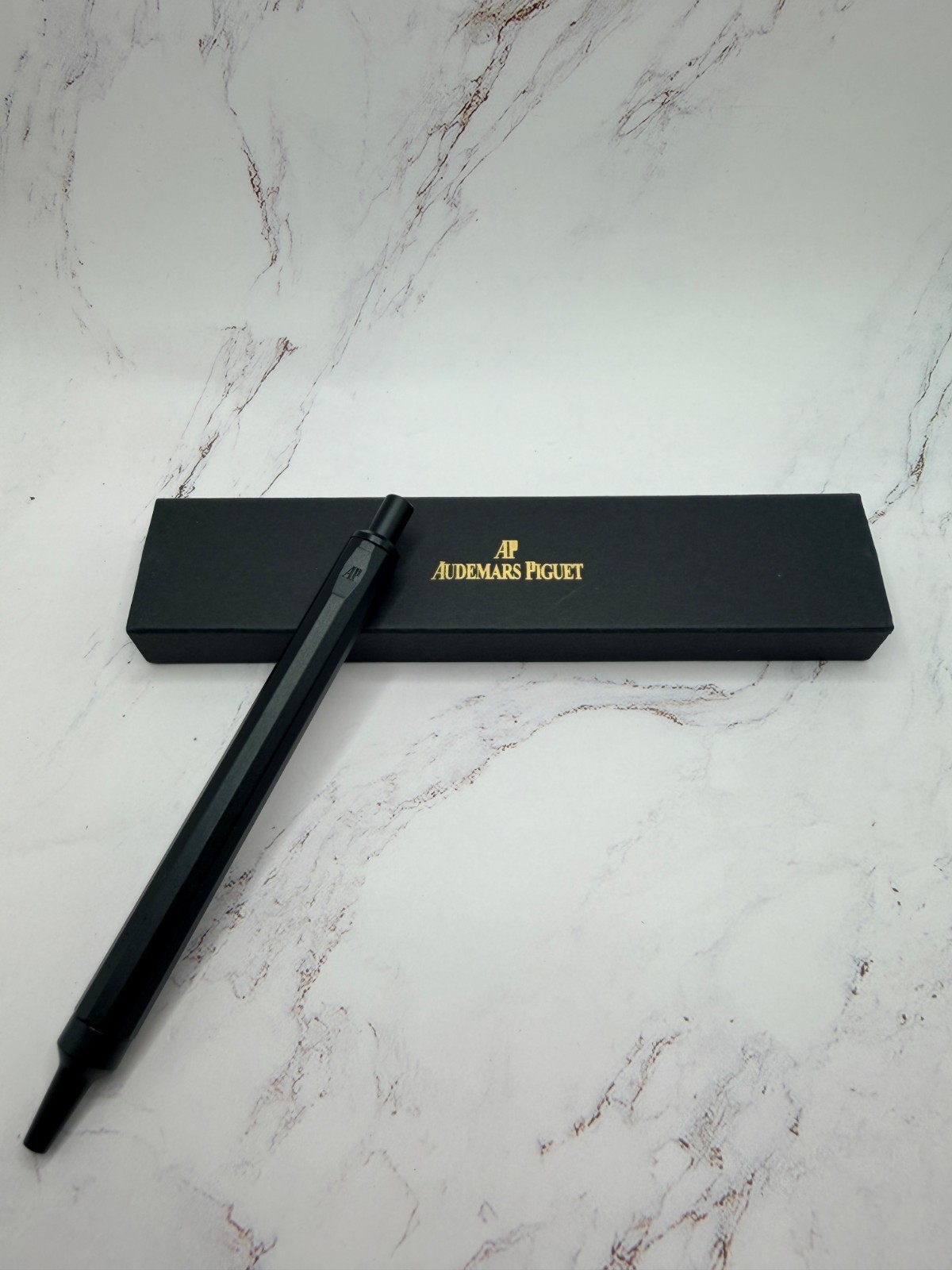 Audemars Piguet Royal Oak Titanium Ballpoint Pen Black- Refillable, New in Box
