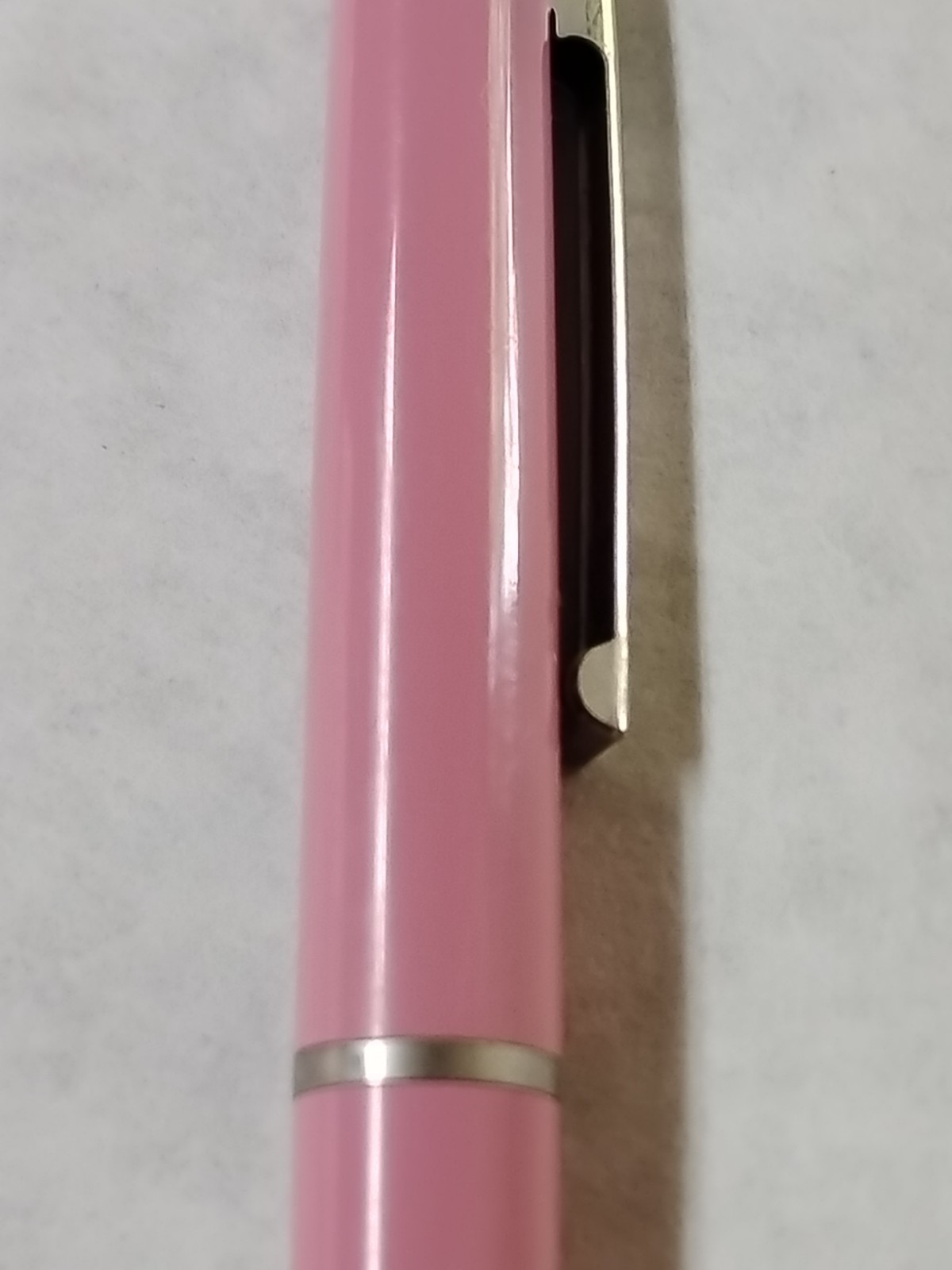 Vintage Paper Mate Vintage Double Heart Pink Ballpoint Pen #F4