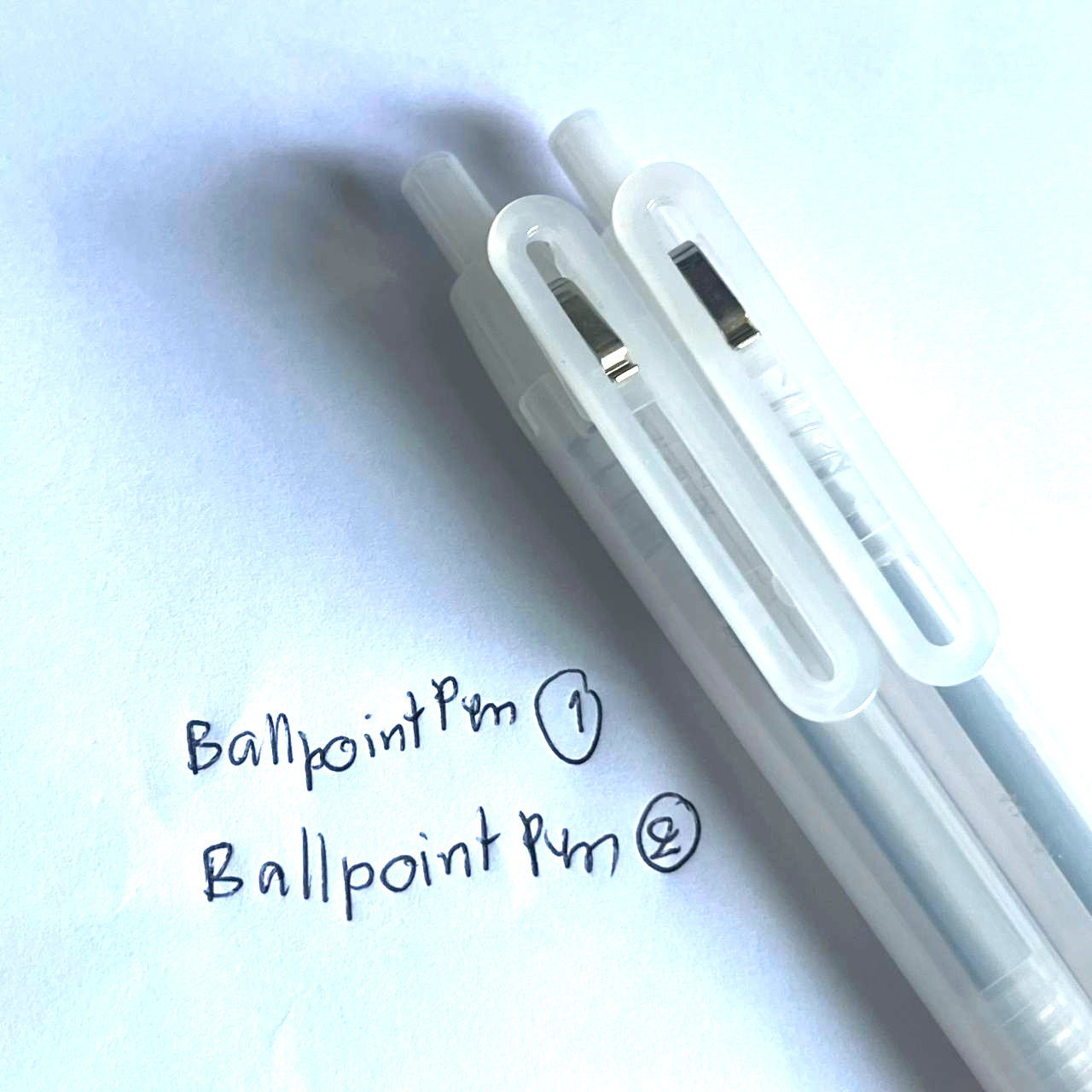 Discontinue product set 2 pcs Muji oil base Ballpoint Pen with clip 0.7mm