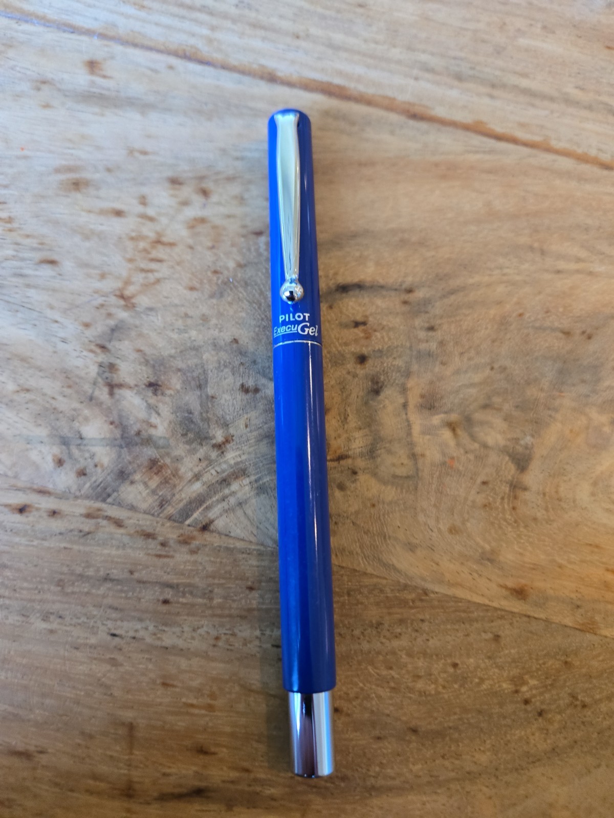 Vintage Unique Rare Pilot Execu Gel Rollerball Blue Pen Black Ink Execugel