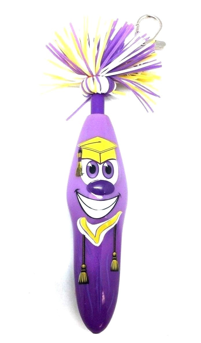 Kooky Klickers Ball Point Pen Krew Tassel Graduation Gift Party Pen Clip Purple