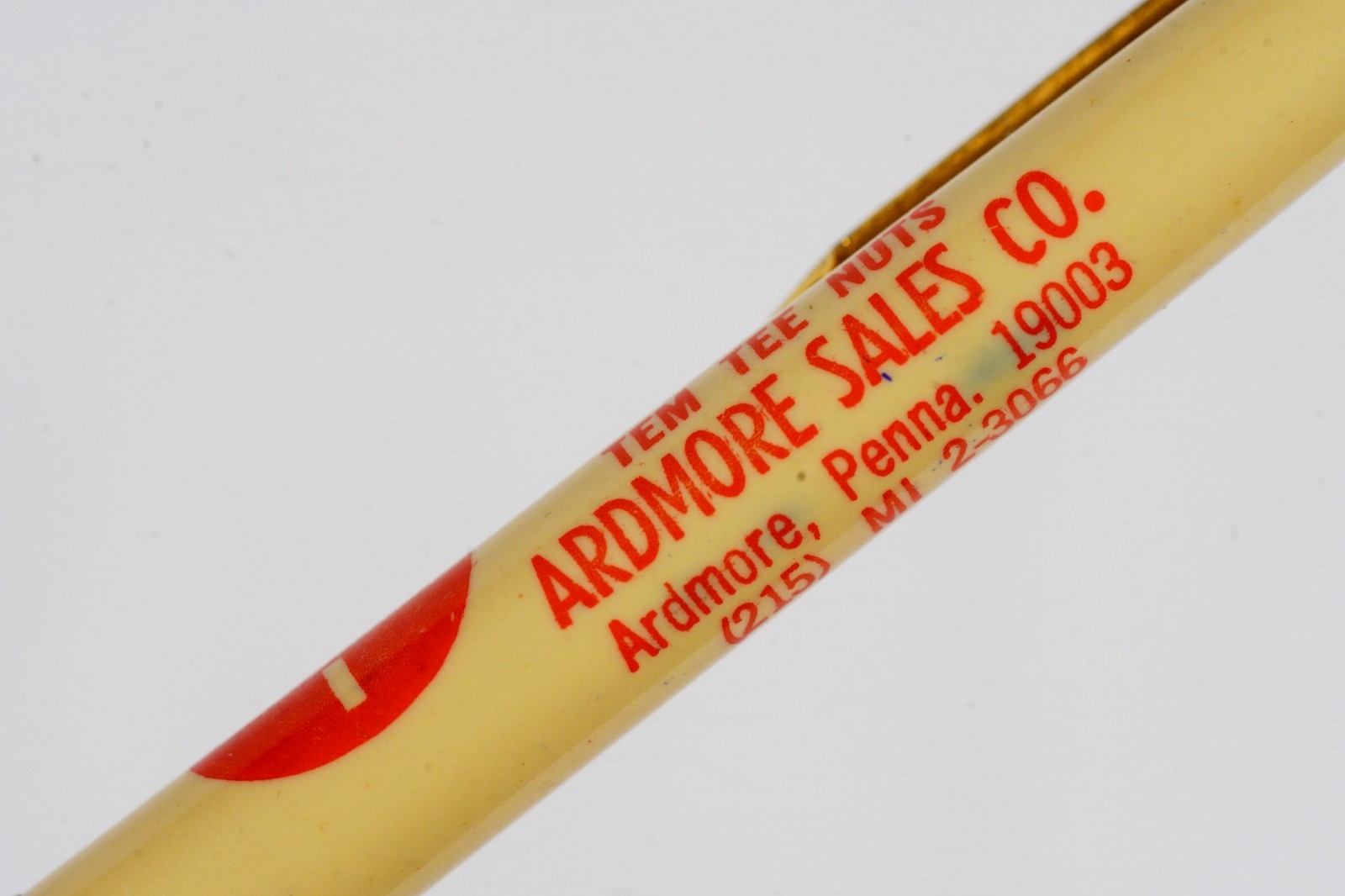 Vintage T The Brand Tem Tee Nuts Ardmore Sales Advertising Ballpoint Pen