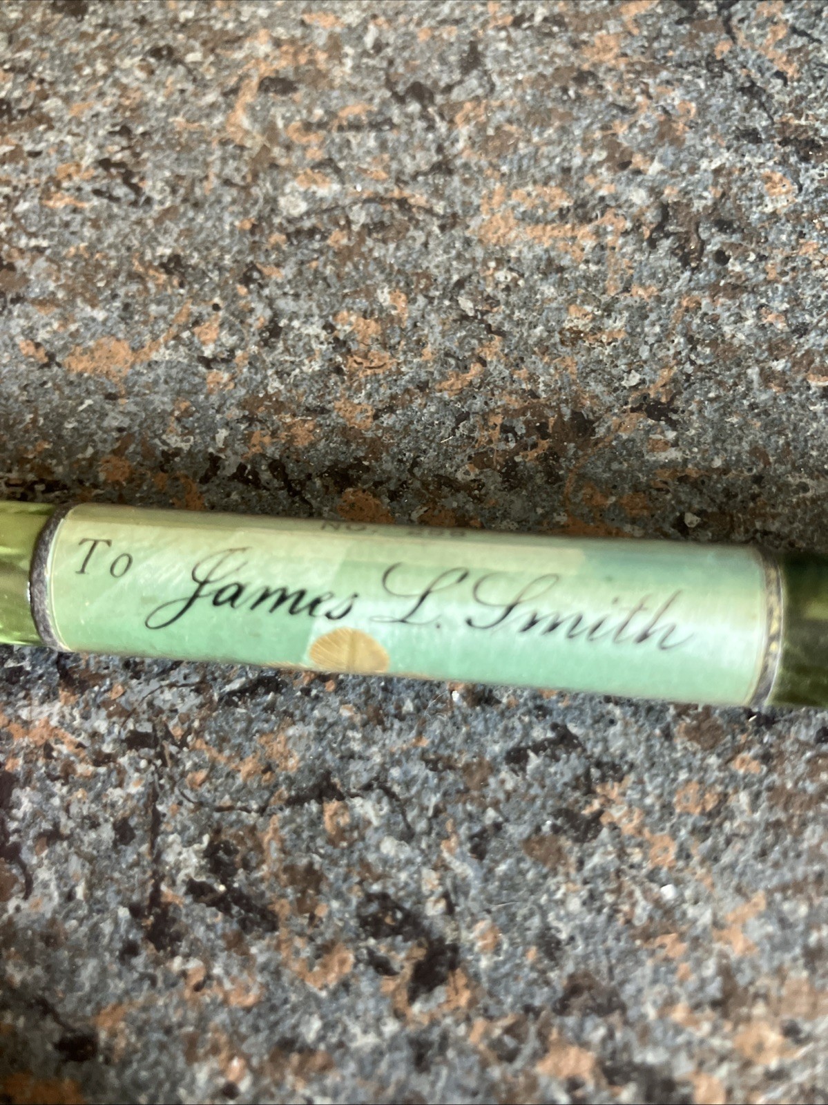 Green marbled pen genuine four leaf clover good luck customized Kansas City, MO