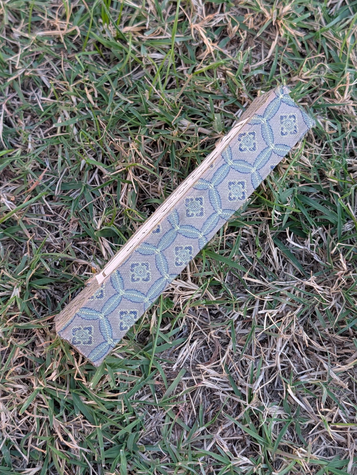 VINTAGE Chinese Cloisonné Ballpoint Pen «Jingtai Blue» Floral Enamel & Gold Trim