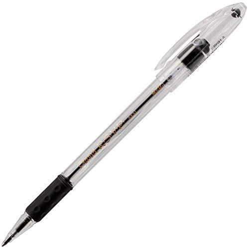 Fine Line Ballpoint Pens 0.7mm Black Ink – 72 Pack Canister, Smooth Writing