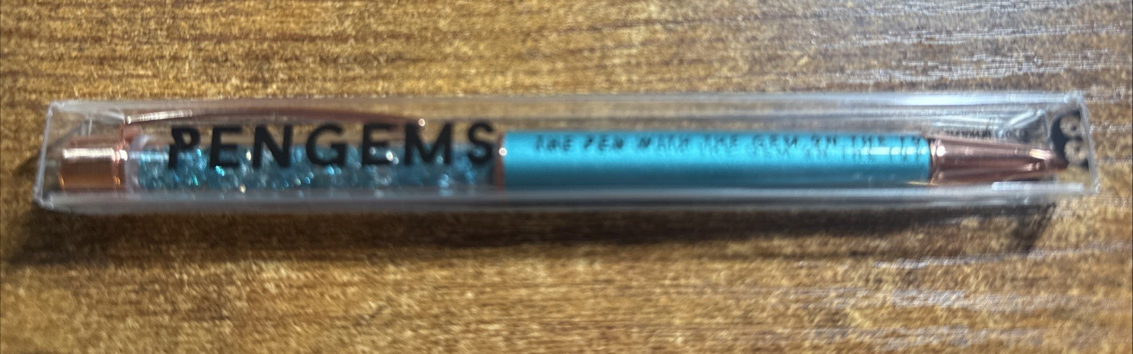 PenGems Pen with Gem – w/ Colored crystals & BOX Blue