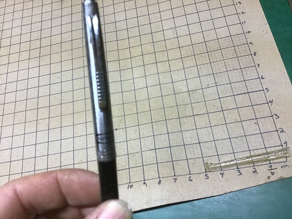 unused Branded RAYTHEON PEN – w plastic cover, ink is dry, some surface marks