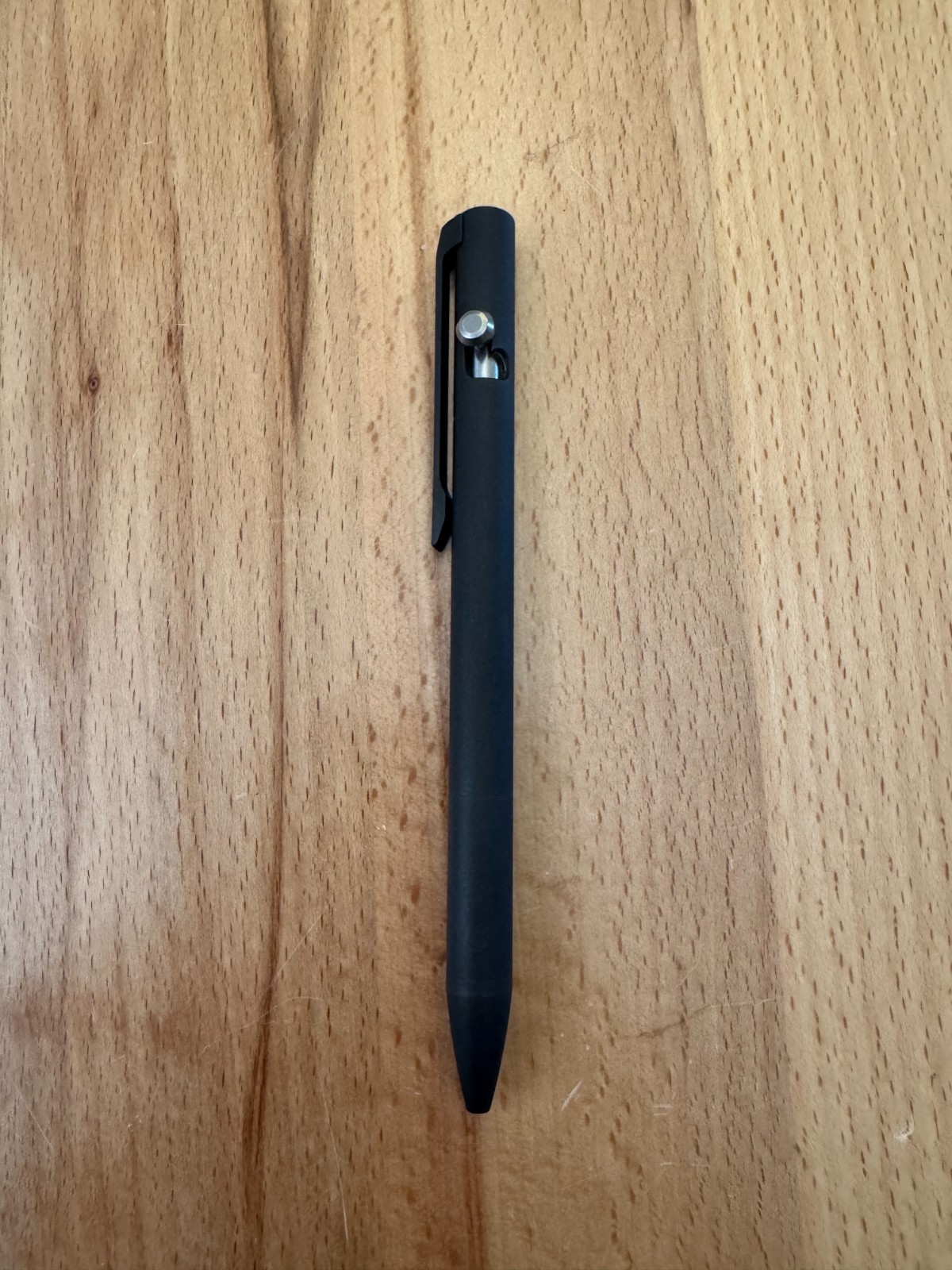 Magnus Bolty Smooth Dark Matter Titanium Bolt Action Machined Pen