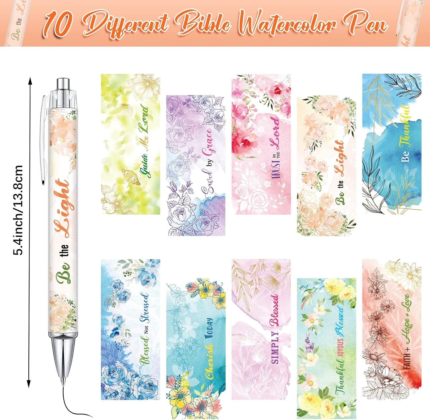 10 Pcs Christian Pens for Women Religious Ink Pens Easter Gifts Inspirational…