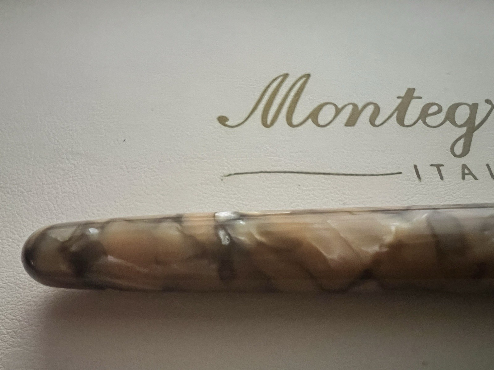 Montegrappa Liberty Indian Rainbow Small Celluloid Ballpoint Pen Silver 925
