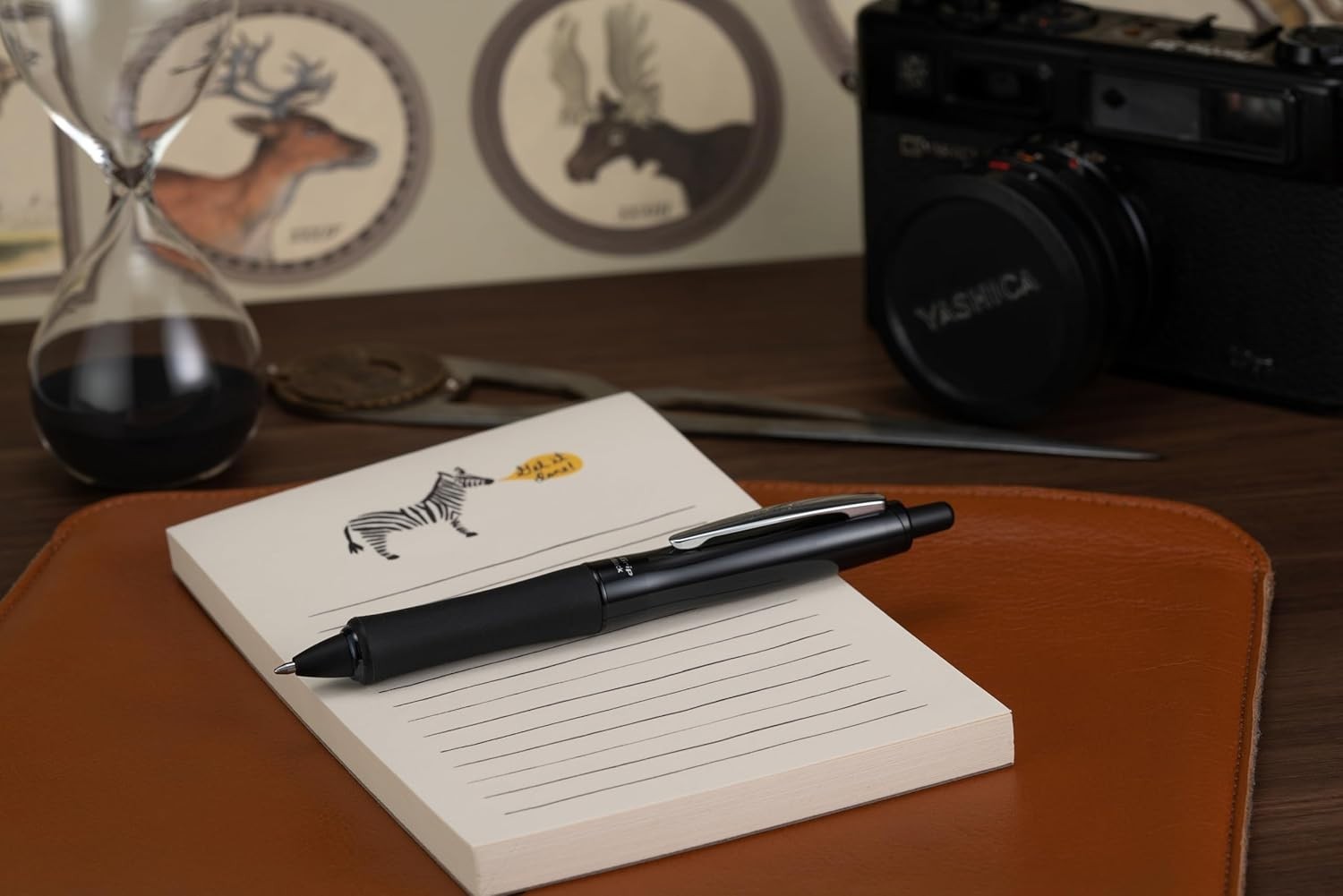 Dr. Grip FullBlack Medium Point Ballpoint Pen – Ergonomic & Refillable Luxury