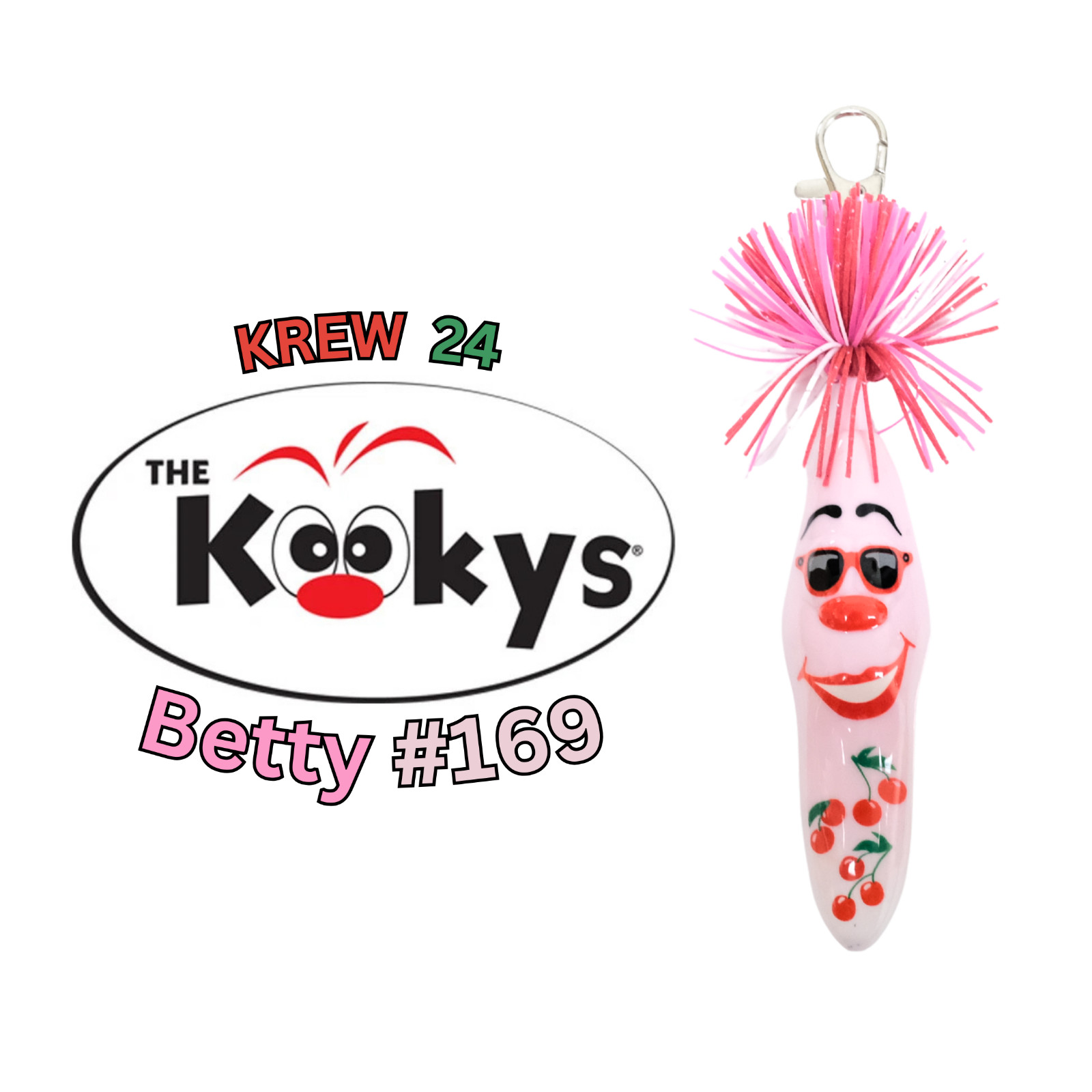 Kooky Klicker Rare Kollectible Key Chain Ball Point Pen | KREW 24 | Betty #169