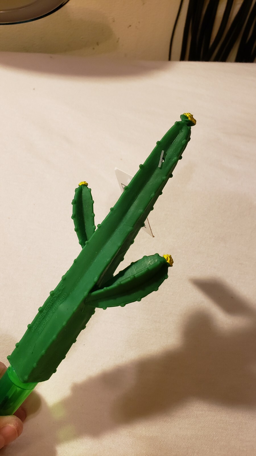 Novelty Cactus Ball Point Pen Black Ink 1 Pcs Flexible Rubber Cactus Plastic Pen