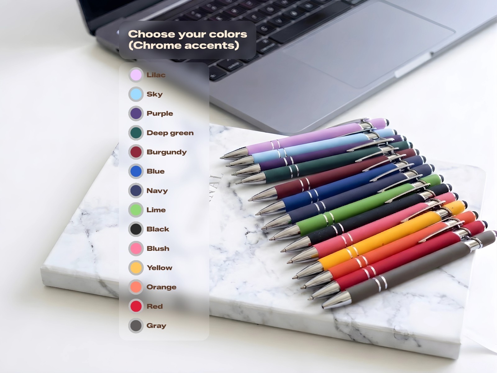 Personalized Business Logo Pens 10-100 Custom pens. Laser engraved.