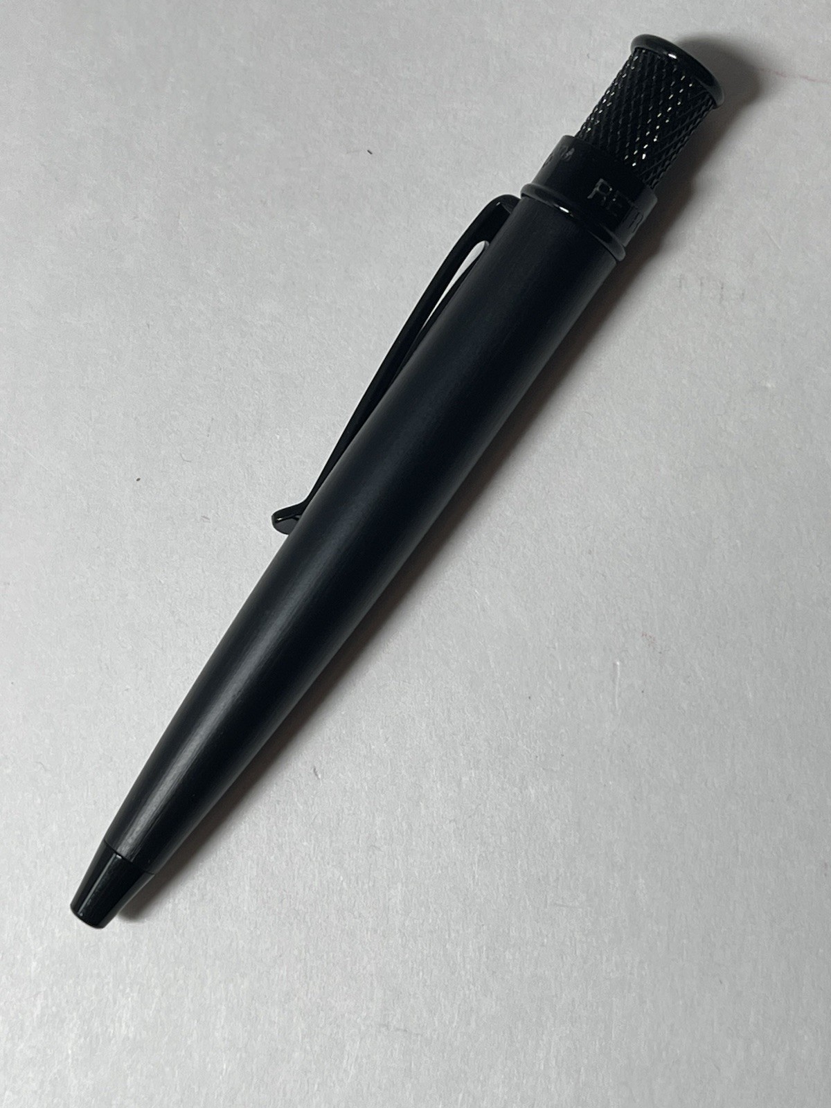 Retro 51 Pularys Modern Traveler Set Black Leather w/ Stealth Ballpoint Pen -NEW