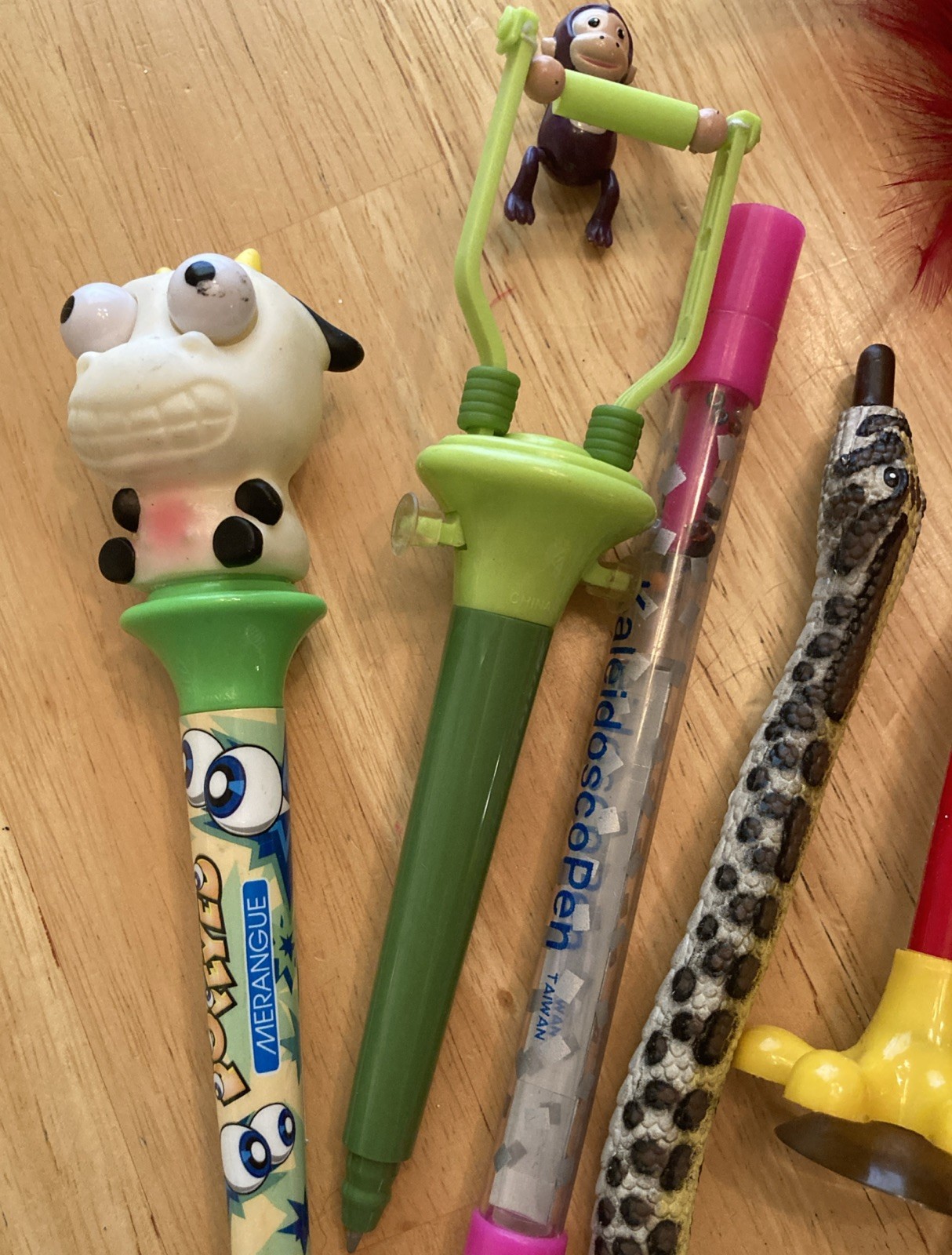VTG 90’s Pens & 1 Pencil Lot Of 9 Rainforest Cafe Hello Kitty PopEyes ++