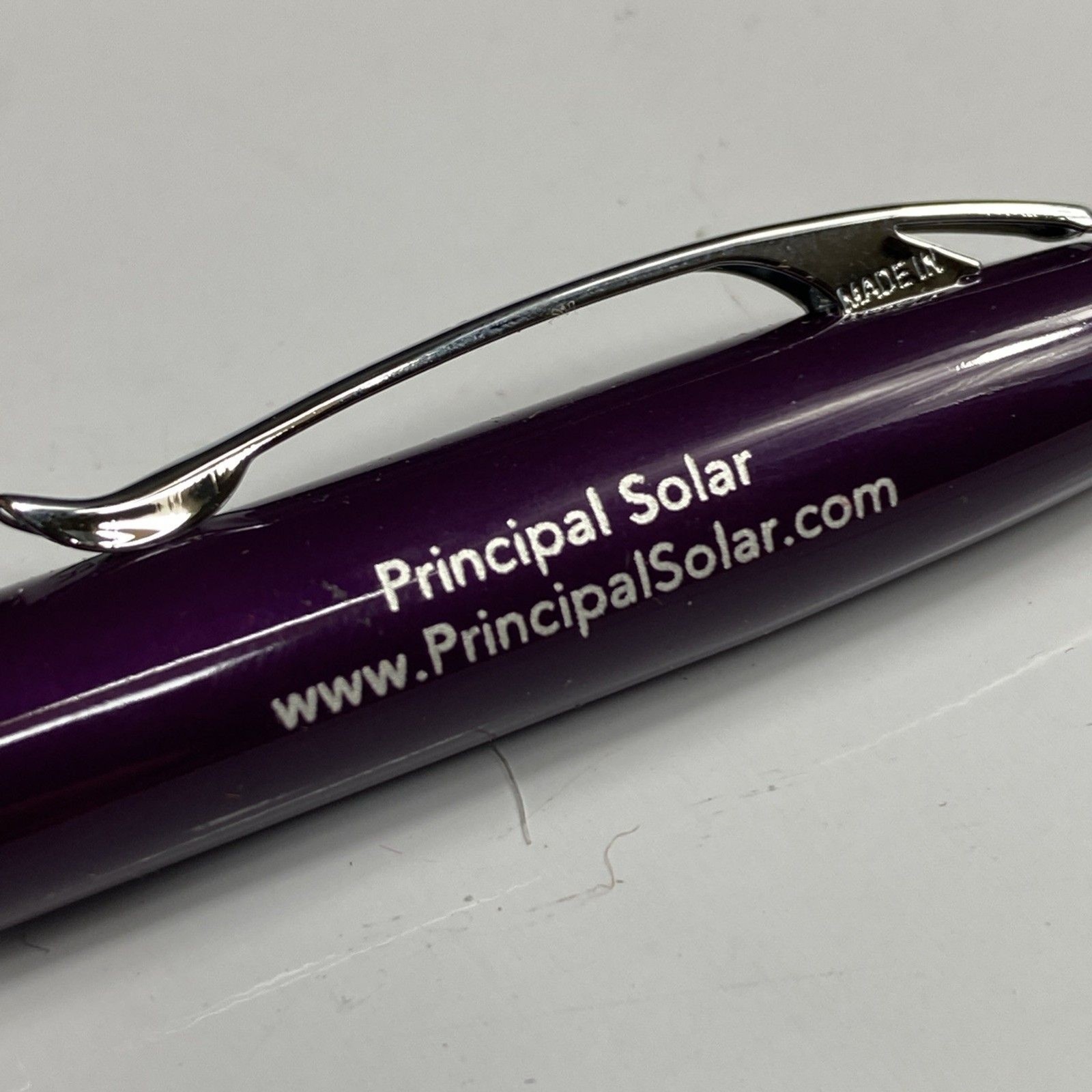 Adler Lexi 3-in-1 LED Lighted Tip Pen Stylus Purple Metal Ballpoint Black Ink