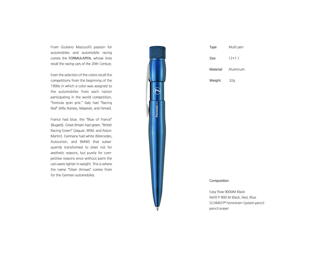 Giuliano Mazzuoli F1 Grand Prix Fomual Pen