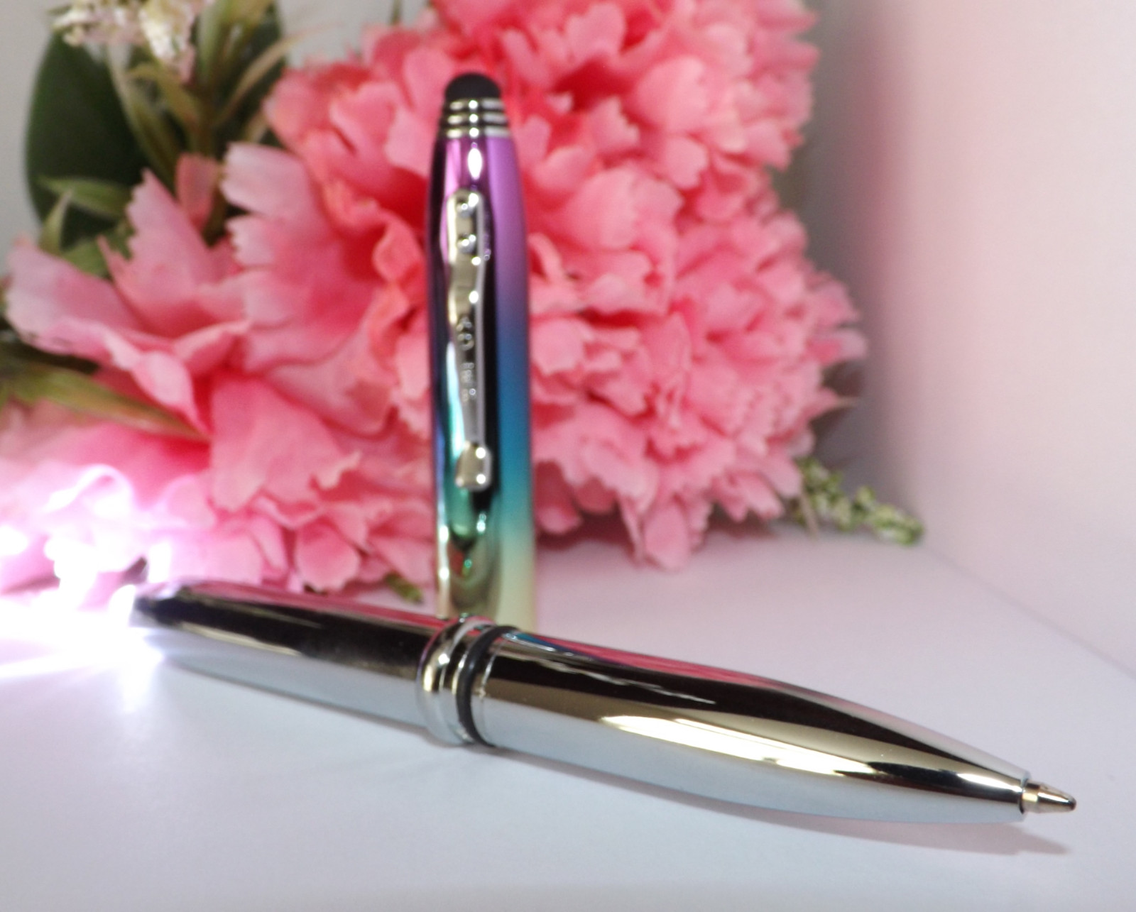 3 in 1 Crowne Triple – Rainbow Stylus Pen LED Flashlight ePen HIGH QUALITY