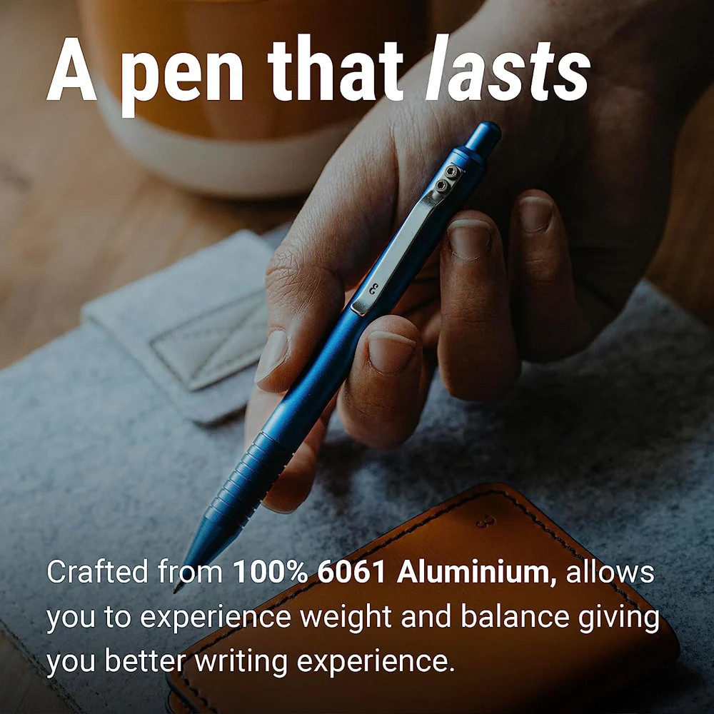 Everyman Grafton Ballpoint Pen, Aegean Blue
