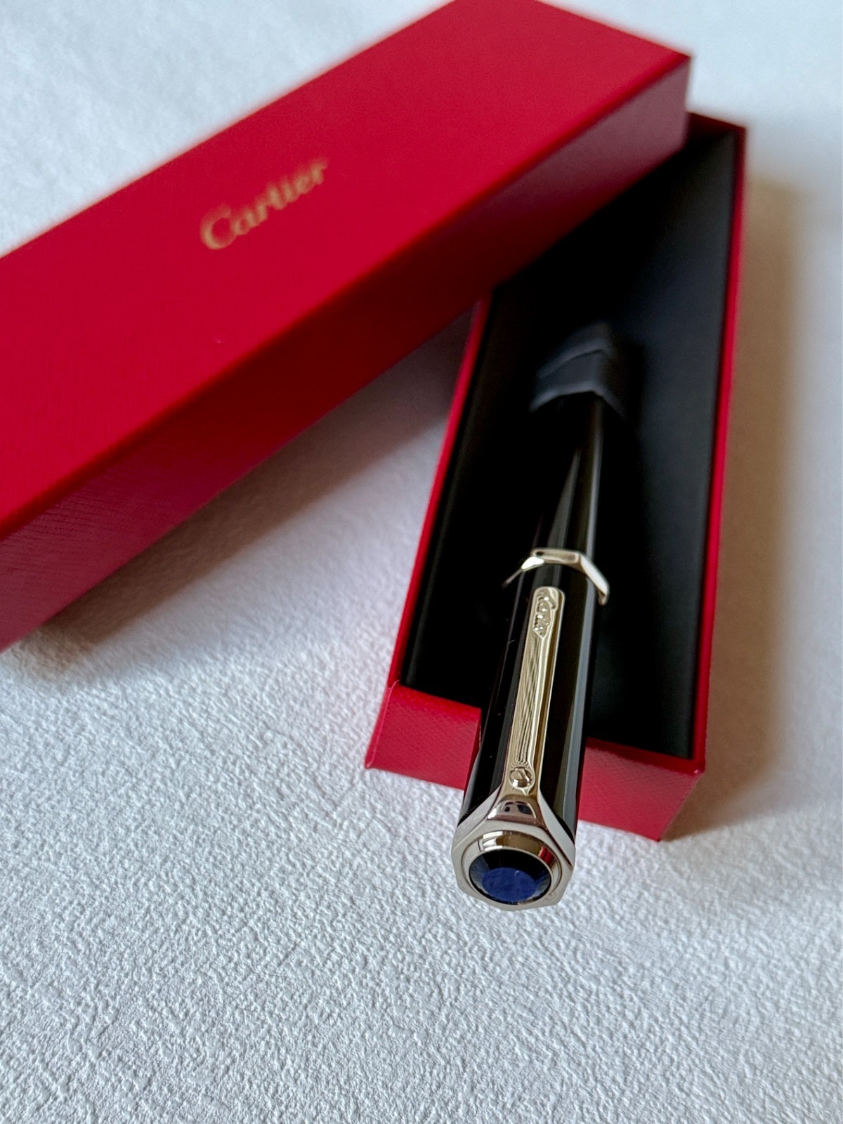 Cartier Santos Palladium-Finish Rollerball Pen – New in Box | Luxury Ad Gift