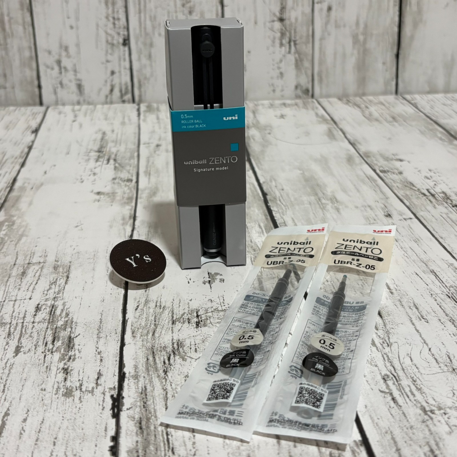 Mitsubishi Pencil uniball ZENTO Signature Model Set Gold Silver Black Japan Auth