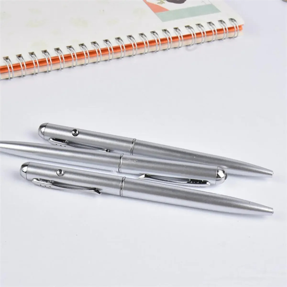 1PCS Multifunctional LED Light Ballpoint Pen Invisible Ink Pen UV Light Money