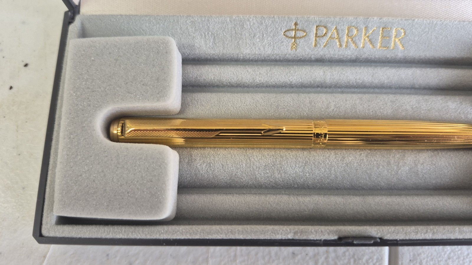 Parker 95 Insignia 23k Gold Filled Rollerball pen with Box Needs New Ink