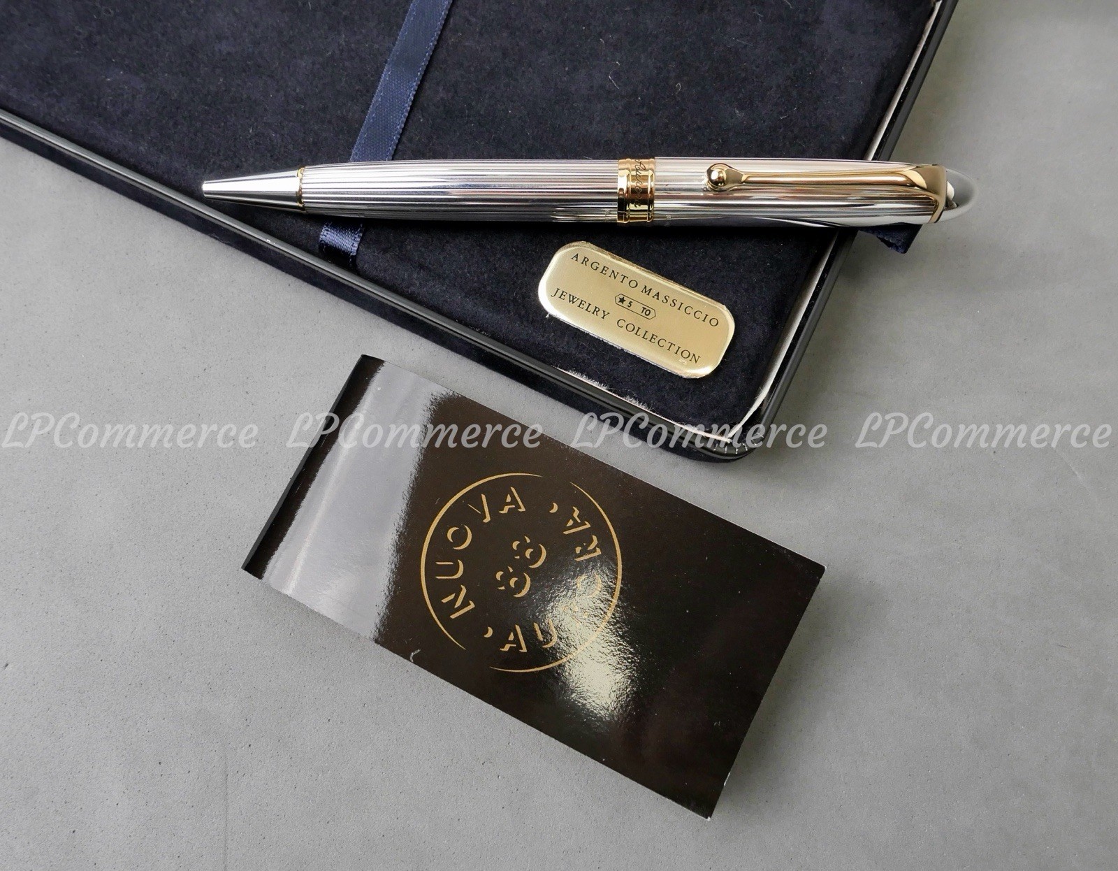 Aurora 88 Solid Silver 925% NOS Ballpoint Silver Solid Jewelry Ballpoint Pen