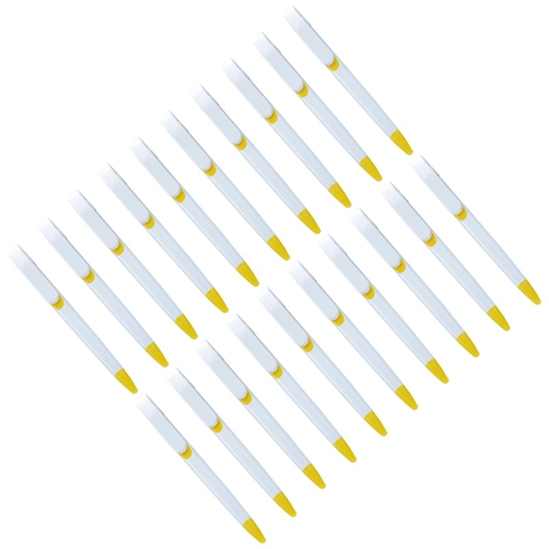 20Pcs Plastic Ballpoint Pen Office Signing Pen Retractable Ballpoint Pen