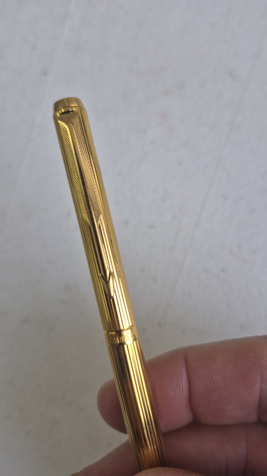 Parker 95 Insignia 23k Gold Filled Rollerball pen with Box Needs New Ink