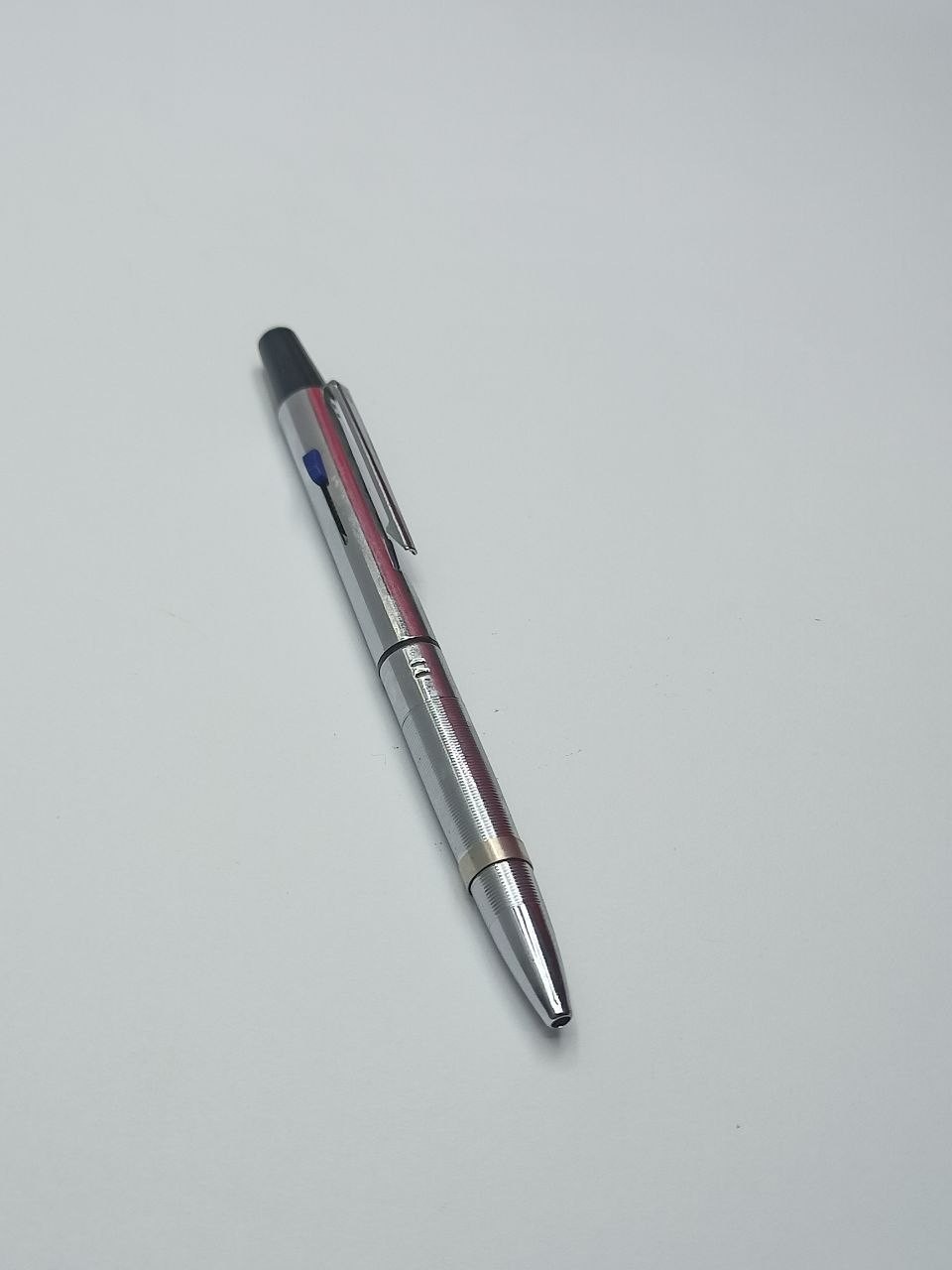 USSR Ballpoint Pen Two-Color Metal 1990 Good Condition