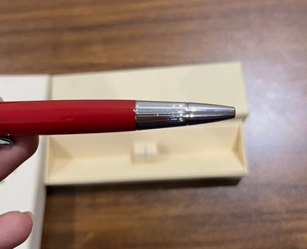 Rolex Ballpoint Pen – Burgundy & Silver Collectible Writing Instrument Luxury