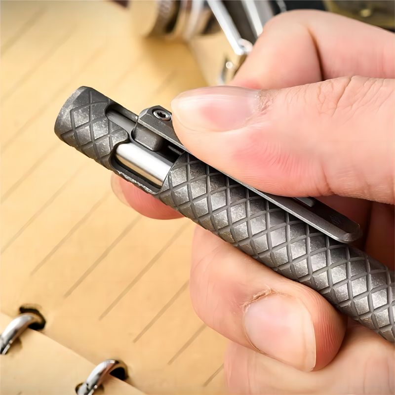 New EDC Titanium Alloy + POM / PEEK / PEI Pocket Pen Ballpoint Signature Gel Pen