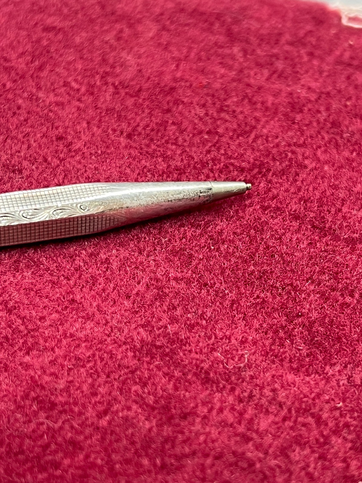 Vintage Agfa German .835 Solid Silver Pencil Engraved 4.3″