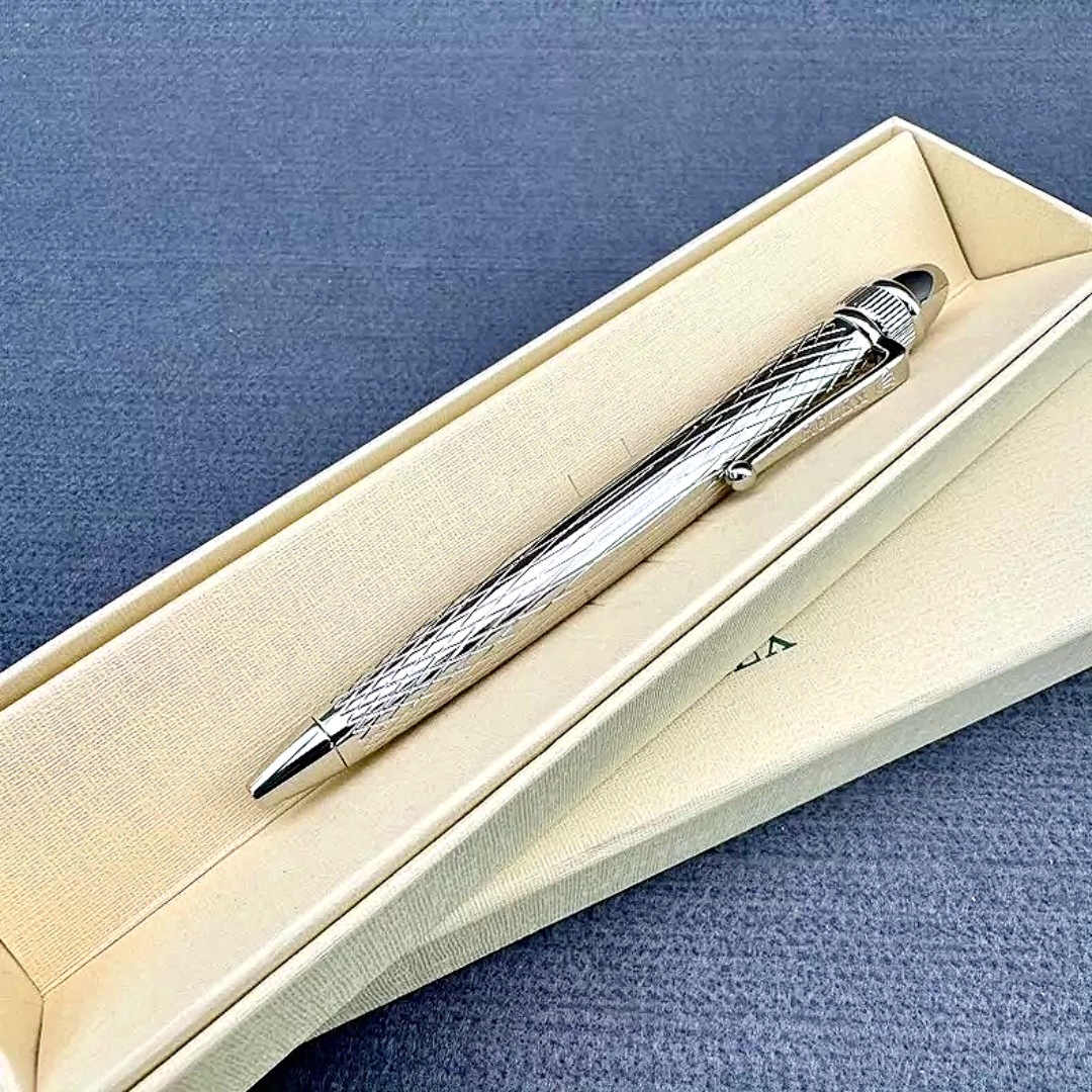 ROLEX Elegant Silver Ballpoint Pen Luxury Gift Box VIP Executive Pen AD VIP Gift