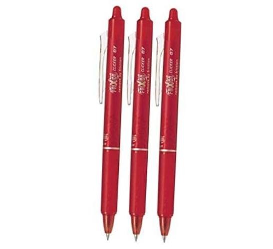 FriXion Ball Clicker Retractable Erasable Gel Pen, Fine Point, 0.7mm, Red