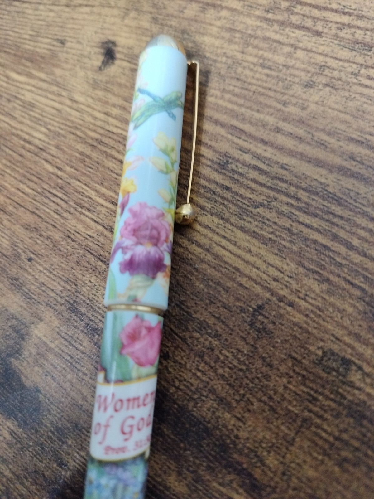 Micro Ceramic Pen Floral Design Dried Ink