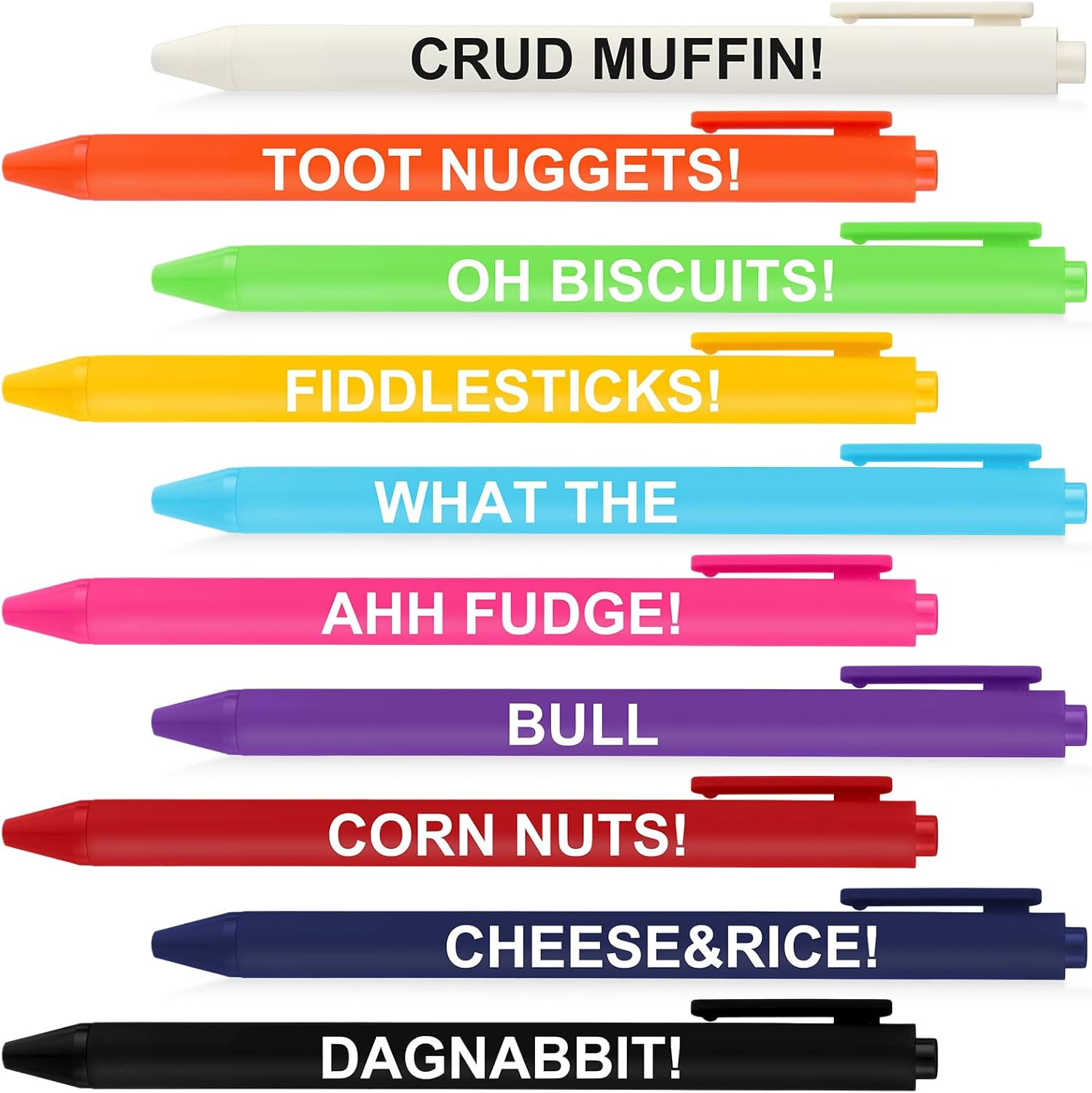 10 Pcs Funny Pens for Adults Fun Ballpoint Pens Bulk with Sayings Novelty Quo…