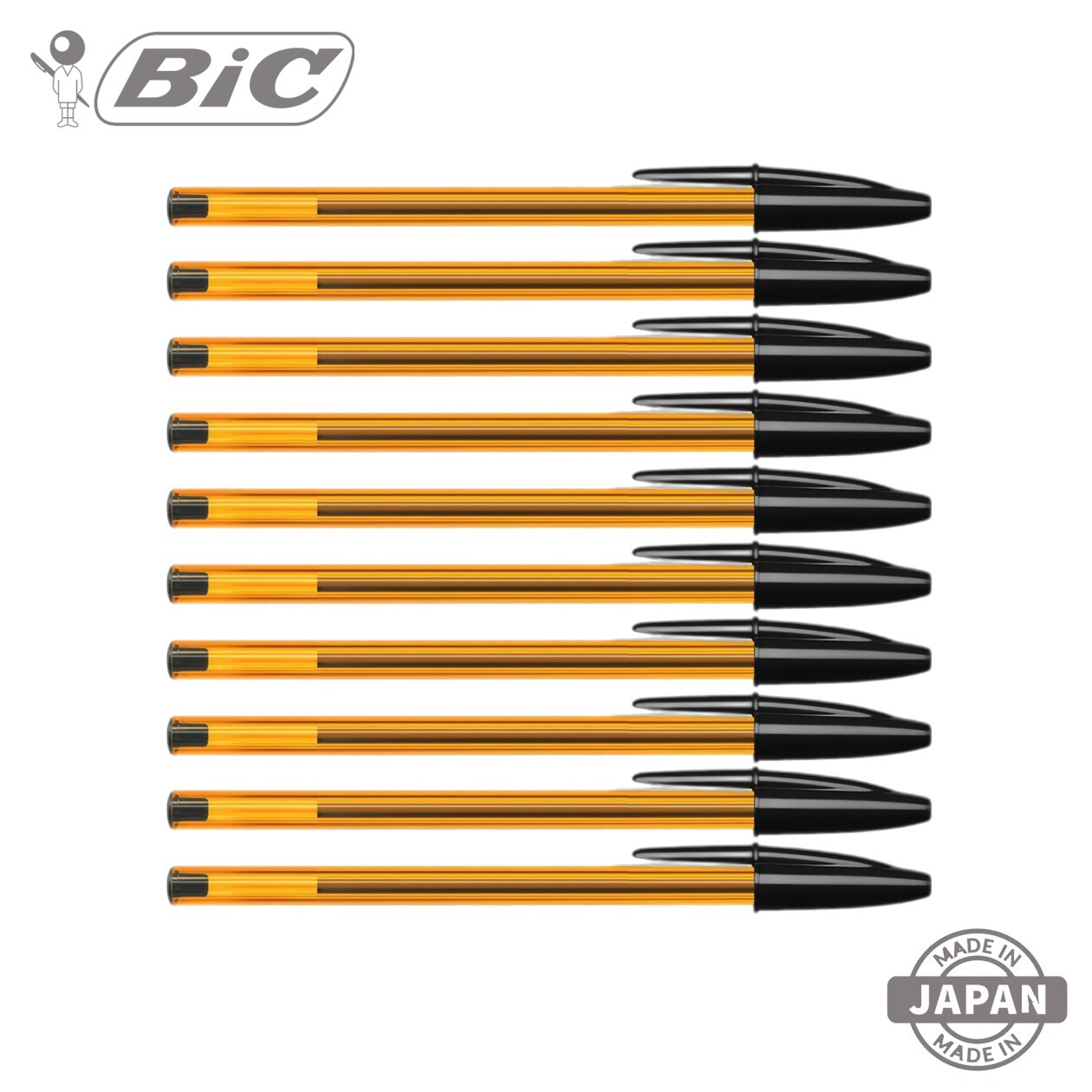 BIC Cristal Original Fine Ball-Point Pen 10pcs Set 0.8mm Made in Japan